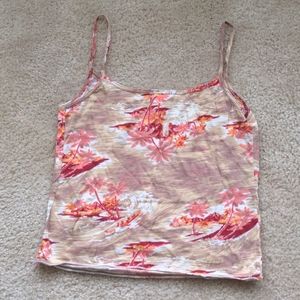 Spaghetti strap crop top